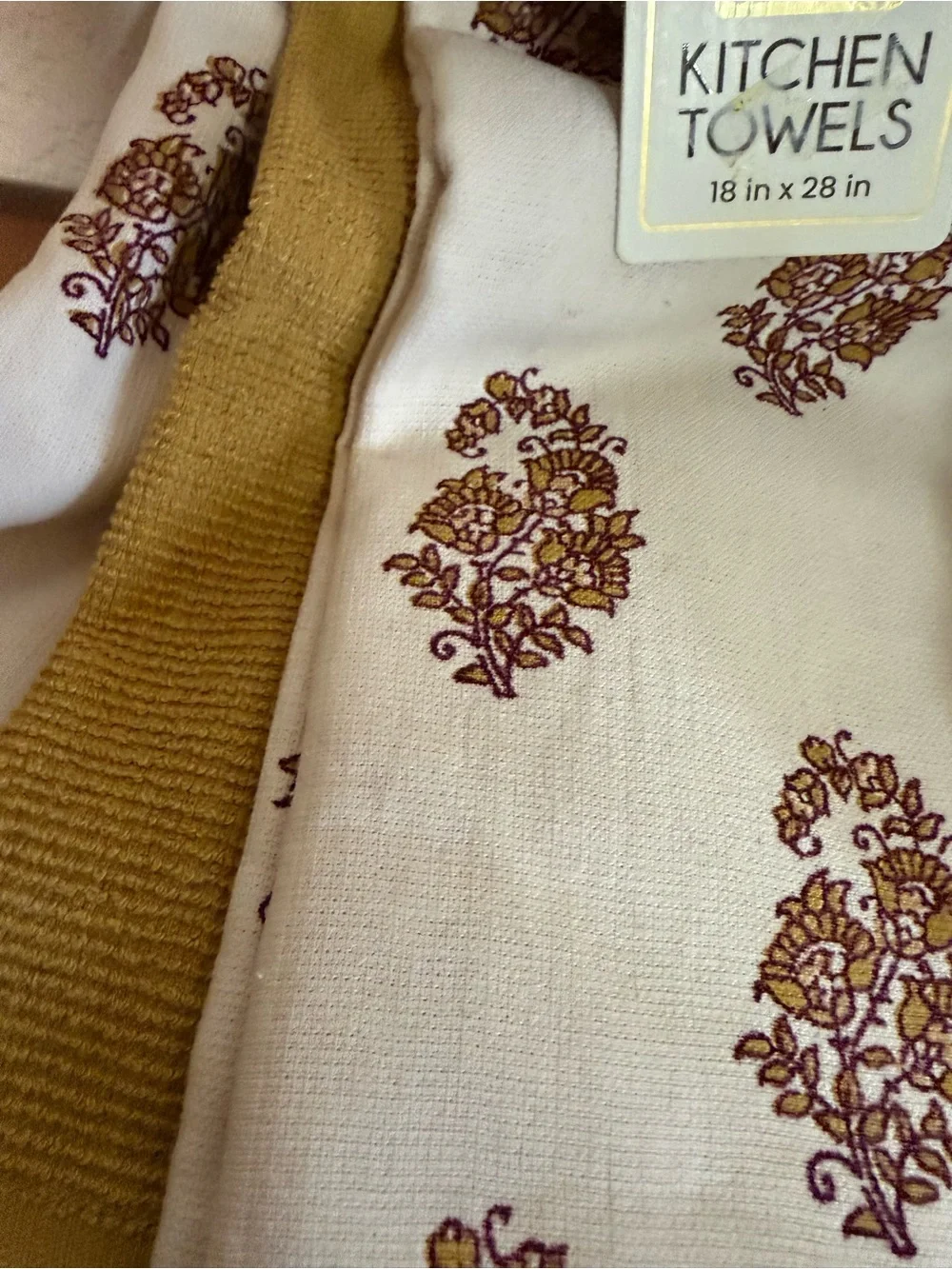 Sundry Kitchen towel and 2 pumpkin covered creamers - Set of 3